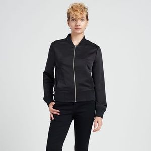 Universal Standard Carmen Satin Bomber Jacket M